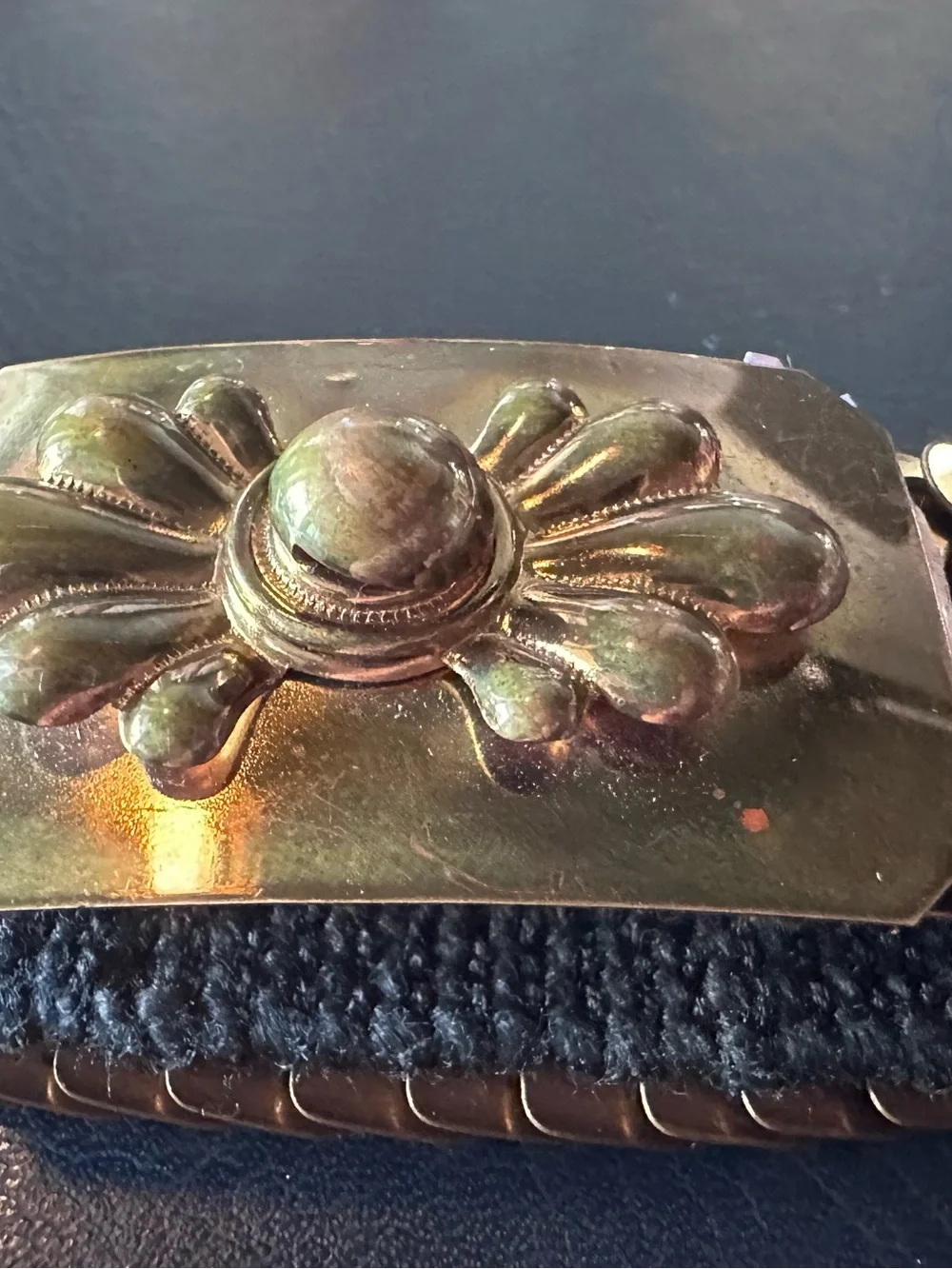 Retro Gold-Tone Floral Chain Belt - Women Accessories